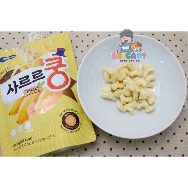 Bánh bỏng bổ sung lợi khuẩn Bebecook Hà Quốc cho bé