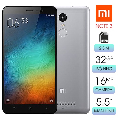 Điện thoại xiaomi redmi note 3 PRO  có thẻ nhớ, cấu hình mạnh, chơi game mượt, có tiếng việt