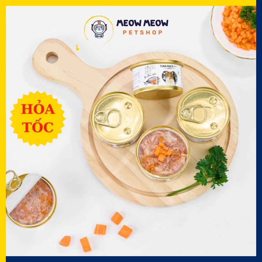 Pate KingPet by Bảo Anh | Lon 80gr | Pate dinh dưỡng cho mèo KingPet.