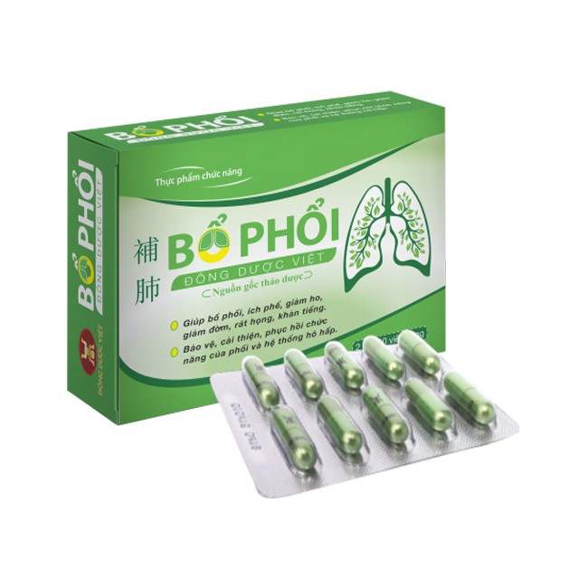 Bổ phổi Đông Dược Việt - Hỗ trợ bổ phế, tăng cường hệ hô hấp (Dạng ống và viên)