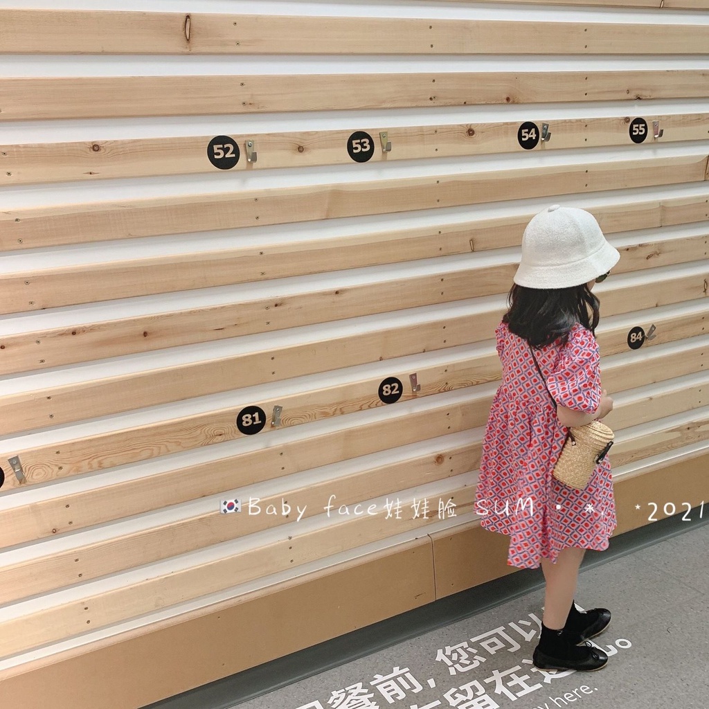 Đầm Công Chúa Dáng Rộng Tay Phồng In Hoa Kiểu Retro Hàn Quốc Thời Trang Mùa Hè Cho Bé Gái Dễ Phối Đồ