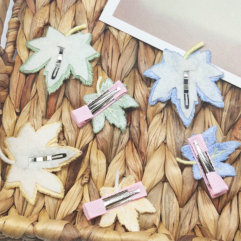 Kẹp Tóc Hình Chiếc Lá Dễ Thương Xinh Xắn Cho Bé Gái