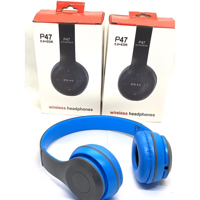 Tai Nghe Chụp Tai Bluetooth P47 - Có Khe Cắm Thẻ Nhớ - Âm Thanh Đỉnh Cao