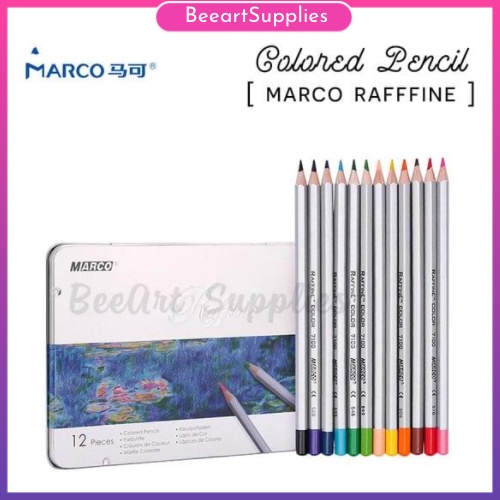 Bút chì màu MARCO RAFINE Set 12/24/36 mầu chì cao cấp