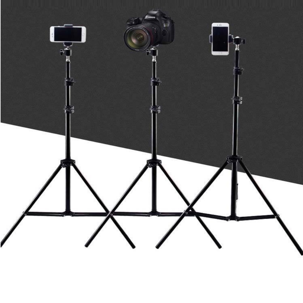 Gậy chụp ảnh 3 chân, giá đỡ điện thoại Tripod dùng để chụp ảnh, Livestream, quay TikTok chiều cao đến 2.1m  – KYWI SHOP