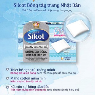 BÔNG TẨY TRANG SILICOT 82 miếng