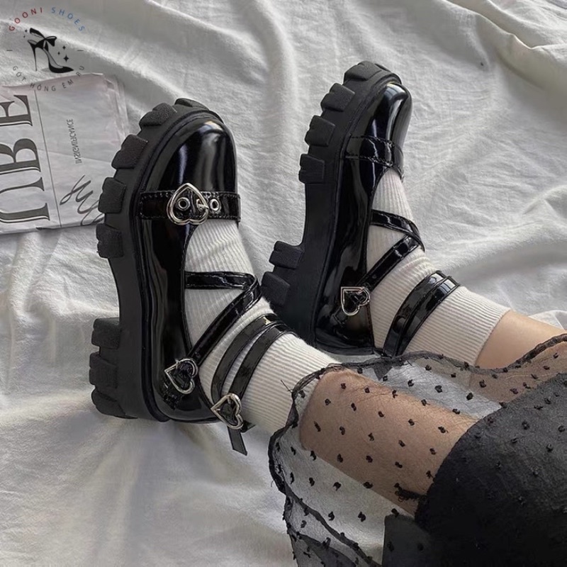 Giày sục Mary Jane phong cách Nhật Bản, phong cách Lolita thời trang dành cho nữ