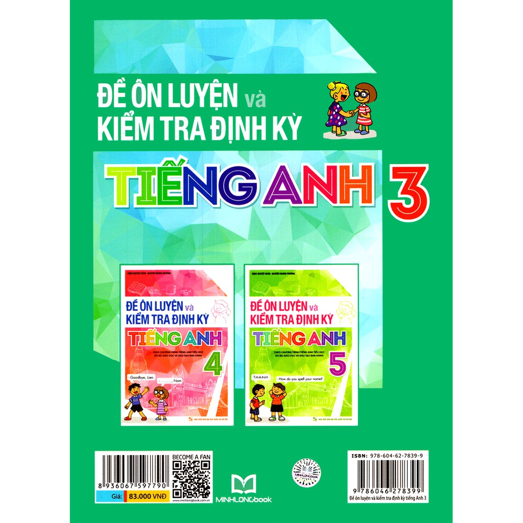 Sách: Đề Ôn Luyện Và Kiểm Tra Định Kỳ Tiếng Anh Lớp 3