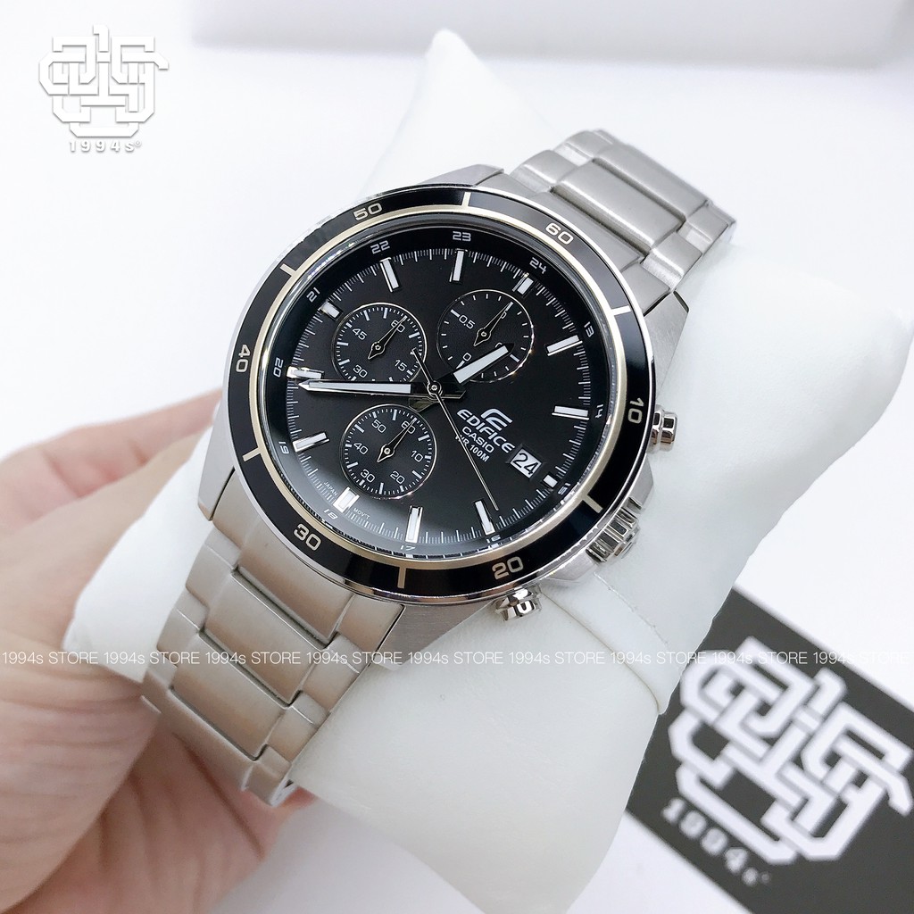 Đồng hồ nam Casio Edifice EFR-526 / EFR-526D-1A dây thép không gỉ, chống nước 100m, size 43.8mm, hàng chính hãng