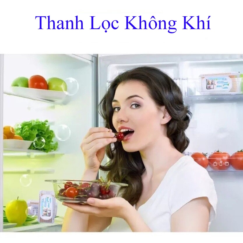 Máy Khử Mùi Tủ Lạnh, Tủ Đông, Ô tô - Dụng Cụ Lọc Không Khí Bằng Than Tre Hoạt Tính An Toàn