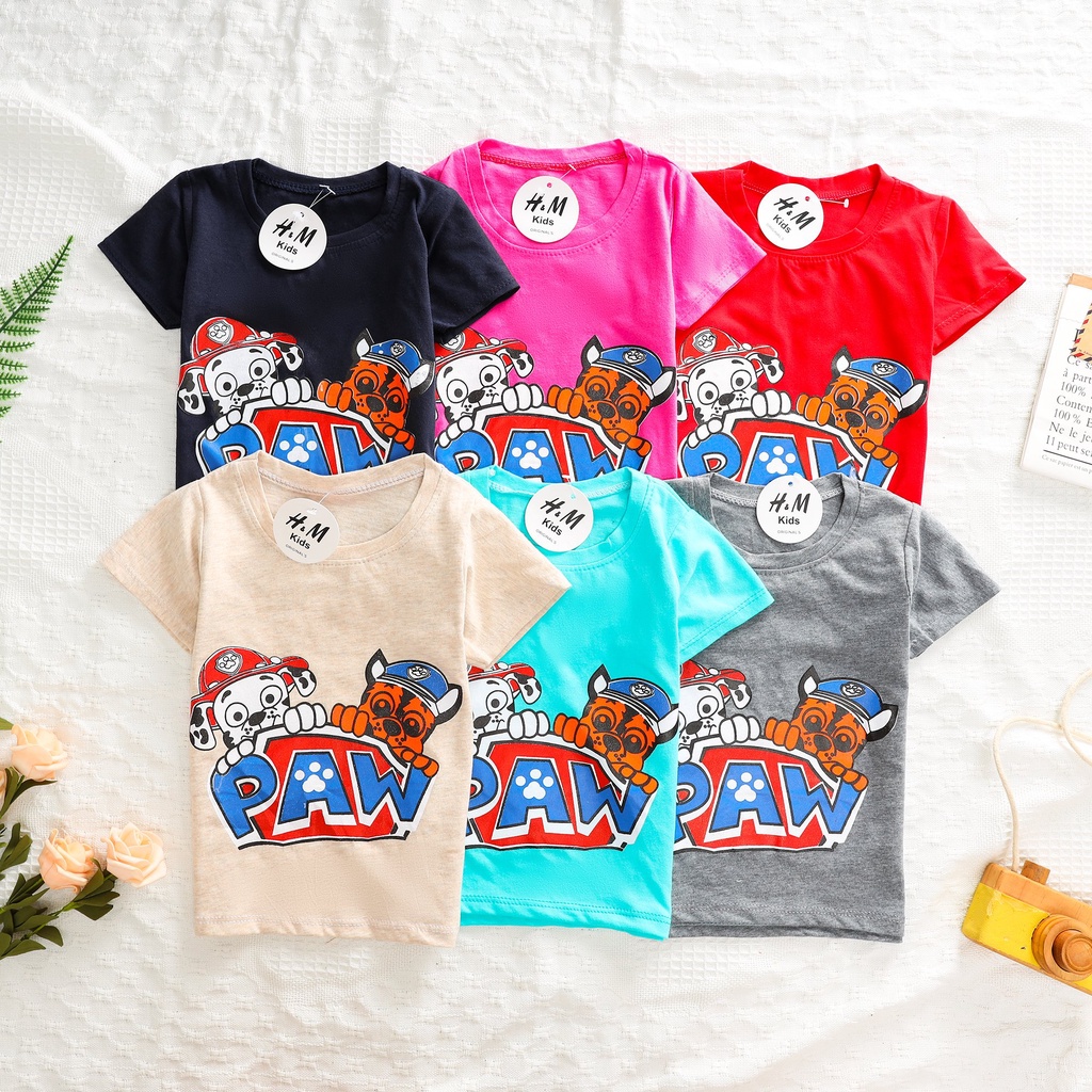 [MẪU MỚI] BỘ CỘC TAY CHÓ CỨU HỘ PAW PATROL HOẠT HÌNH SIÊU ĐÁNG YÊU CHO BÉ TRAI VÀ BÉ GÁI 7-24KG. VIDEO THẬT. BIBO BABY