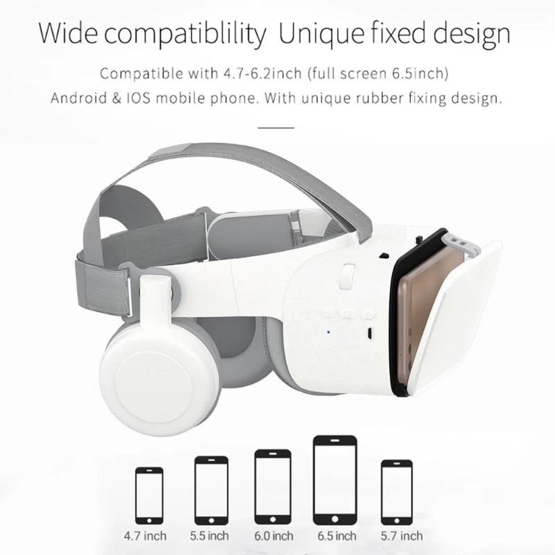 BOBO VR Z6 Bluetooth VR Virtual Reality Headset 3D Glasses Mobile Games (Size:181*140*115mm)