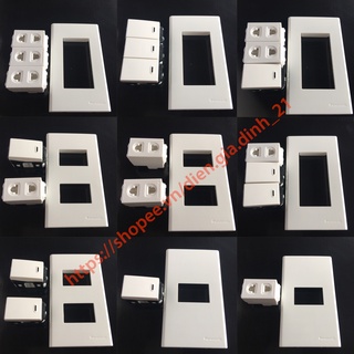 Bộ mặt điện, hạt ổ cắm, hạt công tắc panasonic hạt to