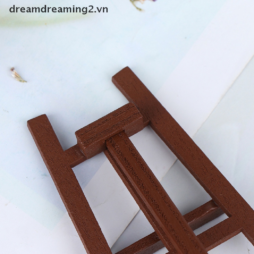 Giá vẽ gỗ mini trang trí nhà búp bê xinh xắn