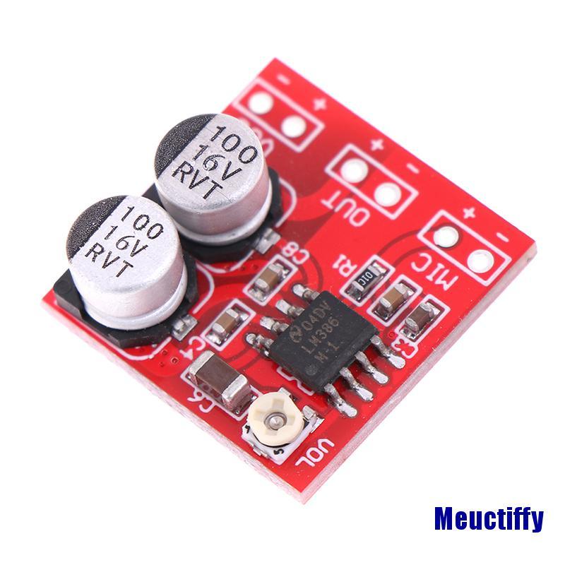 Bảng Mạch Khuếch Đại Âm Thanh Micro Dc 5v-12v Lm386 200 Lần