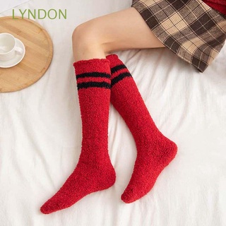 Vớ dài bằng vải lông cừu san hô mềm mại co giãn nhiều màu sắc tùy chọn thời trang thu đông cho nữ