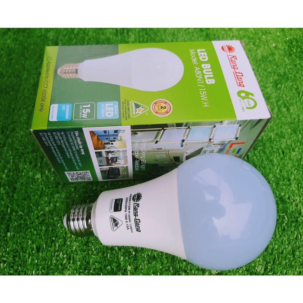 Bóng Đèn Led Buld Tròn 15W Rạng Đông Chính Hãng, Bảo Hành 24 Tháng