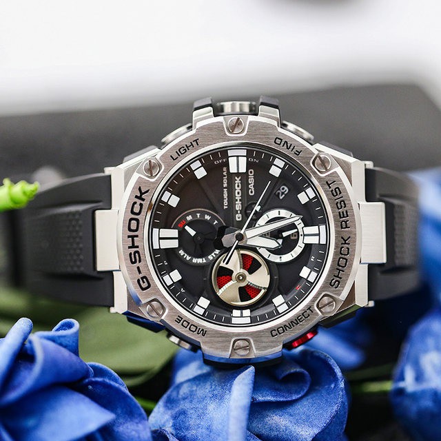 Đồng Hồ Casio Nam Dây Nhựa GSHOCK GST-B100-1ADR Chính Hãng