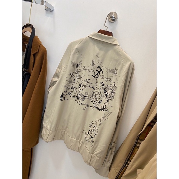 Áo khoác kaki nam BURBERRY BBR hình vẽ thời trang cao cấp