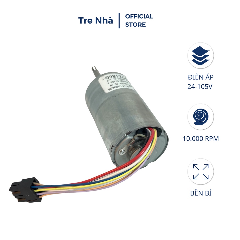 Động cơ không chổi than DC của Nhật Bản  DC36V 48V ổ bi kép không ồn mô-men xoắn cao