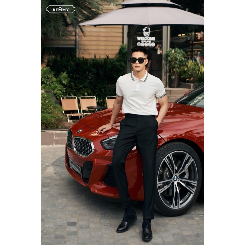 Áo polo phối màu chất liệu cá sấu cao cấp | BigBuy360 - bigbuy360.vn