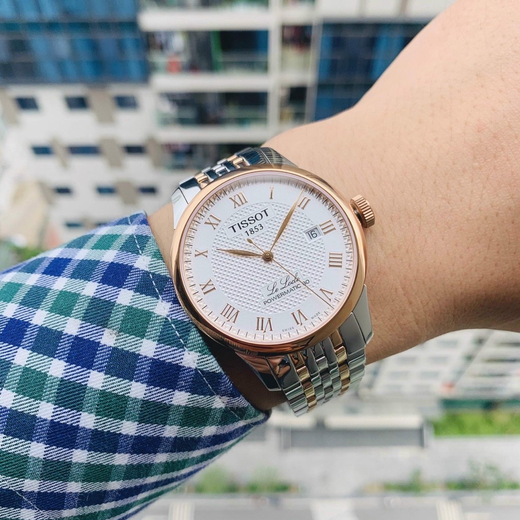 Đồng Hồ Nam Tisso𝓣 Chạy Cơ Tự Động Viền Rose Gold [Full Box hãng]