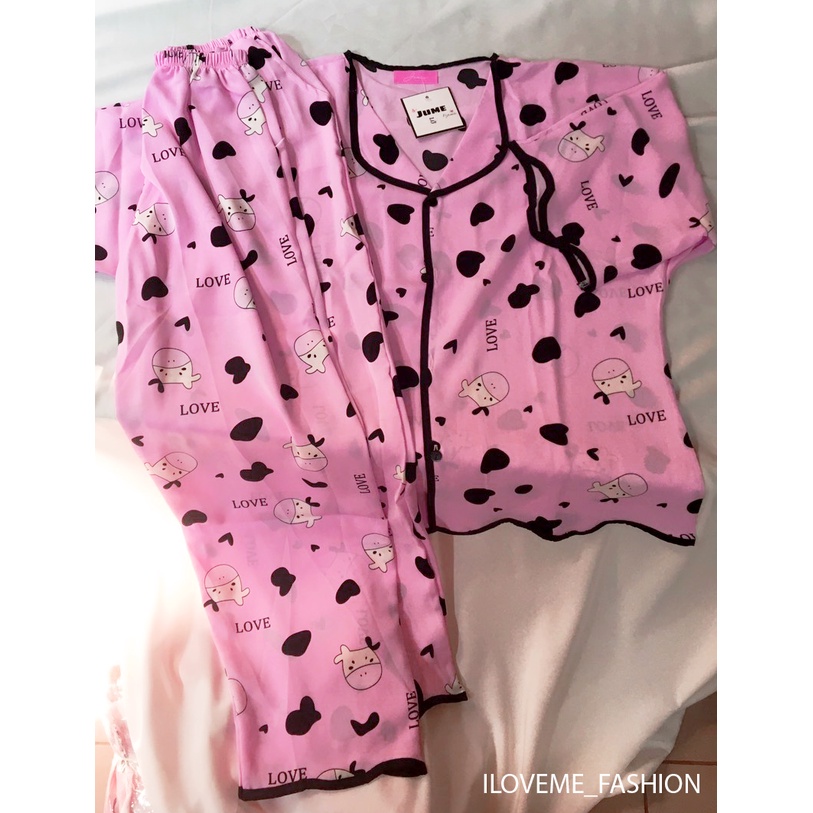 Pijama đồ ngủ nữ - Đồ bộ nữ - Chất mango loại 1 cao cấp (mẫu bò sữa mini)