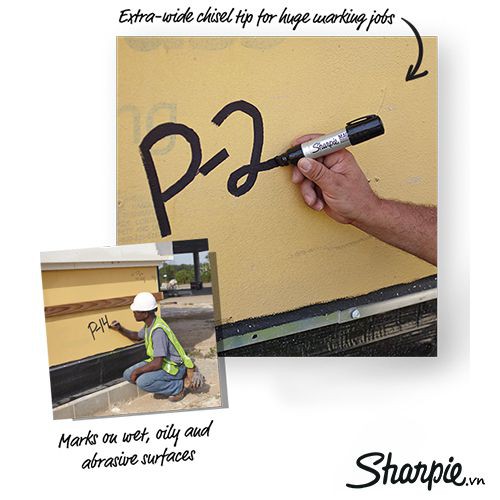 Bút đánh dấu công nghiệp chuyên dụng Sharpie Pro Magnum Màu đen