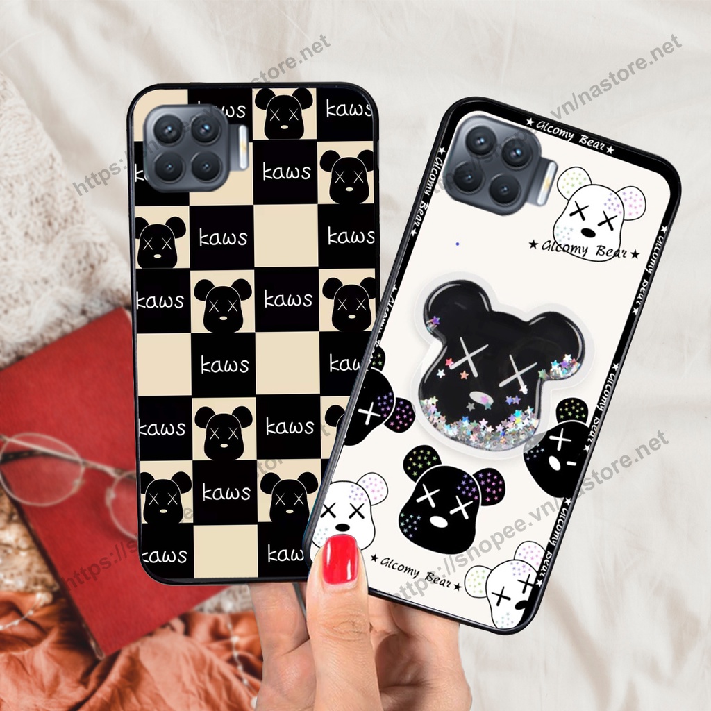 Ốp lưng Oppo A73 / A93 trái tim họa tiết caro, mikey họa tiết beabrick kaws cute