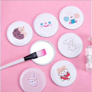 Gương mini 1 mặt họa tiết dễ thương mẫu mới