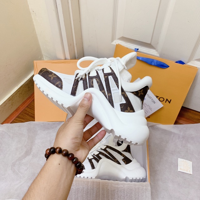 🔥 🔥 Giày LV. Archlight 🔥 trắng nâu hàng 1:1 chất lượng