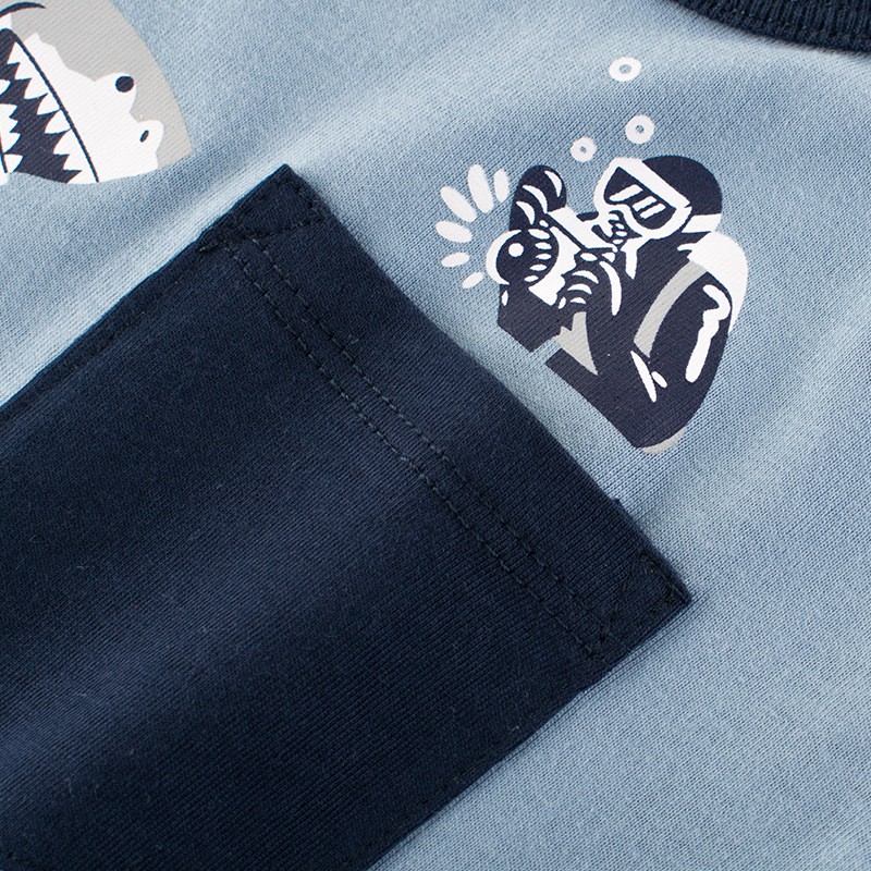Áo bé trai 27KIDS áo thun tay ngắn cho bé in hình độc đáo chất cotton hàng xuất Âu Mỹ | BigBuy360 - bigbuy360.vn