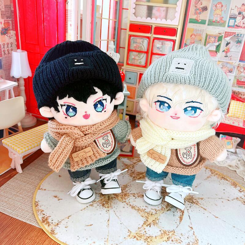 Bộ Quần Áo Sweater Kèm Mũ Hình Gấu Hoạt Hình 20cm Thay Thế Cho Búp Bê DIY
