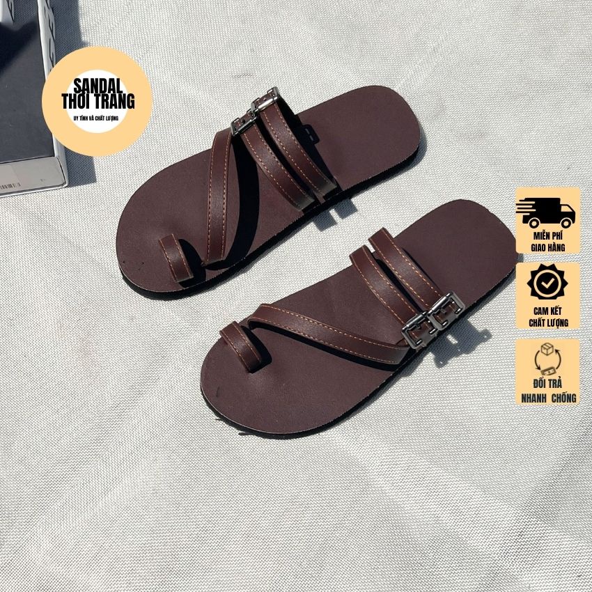 [ẢNH THẬT 100%]Dép sandal nữ xỏ ngón 3 dây khóa kiểu size 30- 42 SANDALTHOITRANG