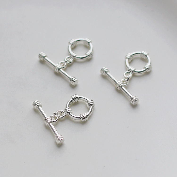 Phụ Kiện Khóa Tự Làm Trang Sức Mạ Bạc 14K 11mm