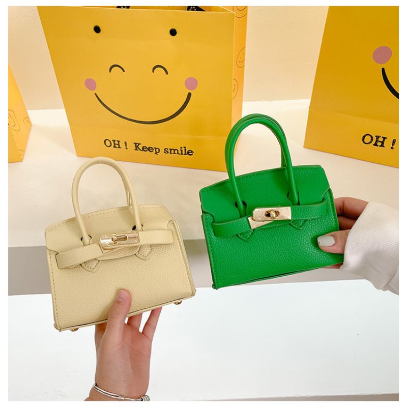 Túi Xách Da Mini Nữ, Túi Da Bé Gái Thời Trang Cao Cấp Sang Xịn