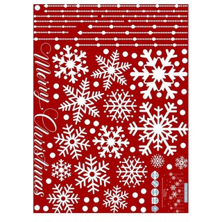 Bộ decal dán kính trang trí Noel YJ Decal Giáng Sinh Decal Noel Bông Hoa Tuyết - 001. Mã YJ