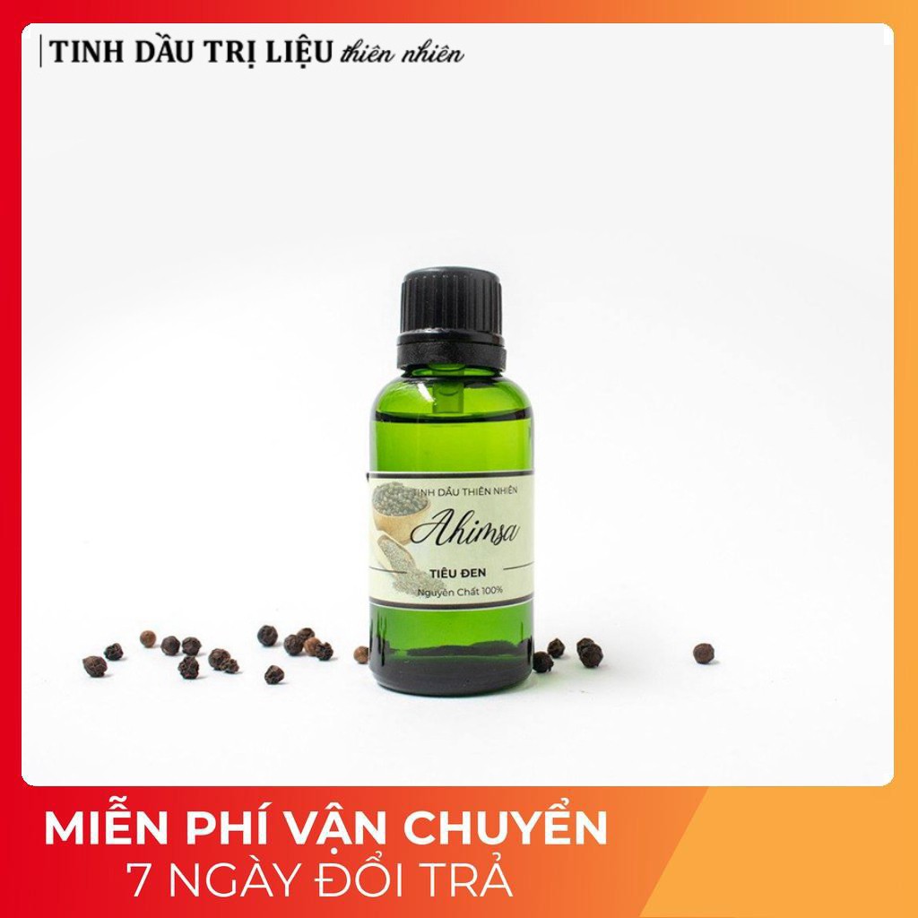 [CHÍNH HÃNG] Tinh Dầu Tiêu Đen AHIMSA Nguyên Chất 10ml - Tinh Dầu Thiên Nhiên
