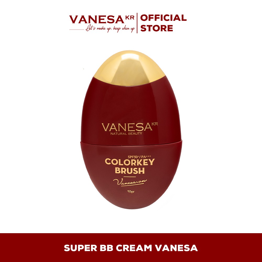 Kem nền super BB colorkey brush, kem che khuyết điểm cao cấp Vanesa