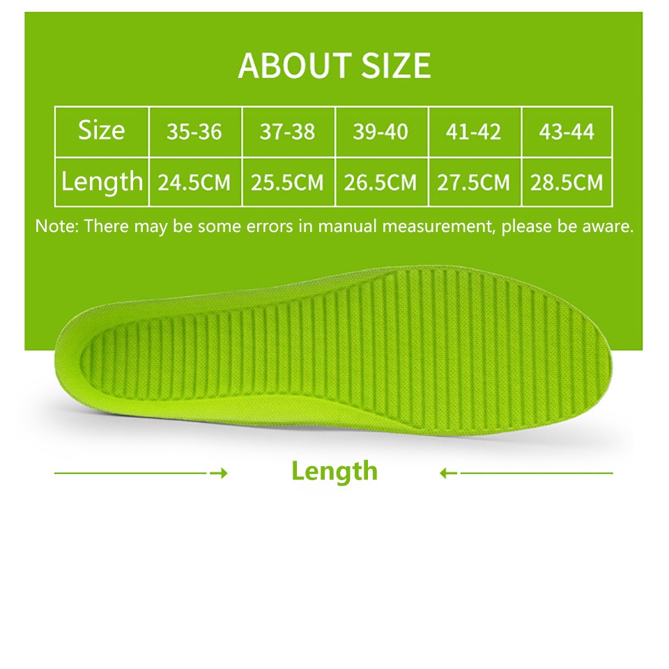 Miếng Lót Giày Thể Thao Thoáng Khí Chống Trượt Có Kích Thước 35-44