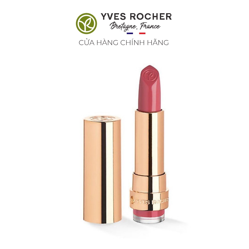 Son Lì Yves Rocher Grand Rouge Lipstick Satin 112 Scintillating Pink (tông hồng) 3,7g