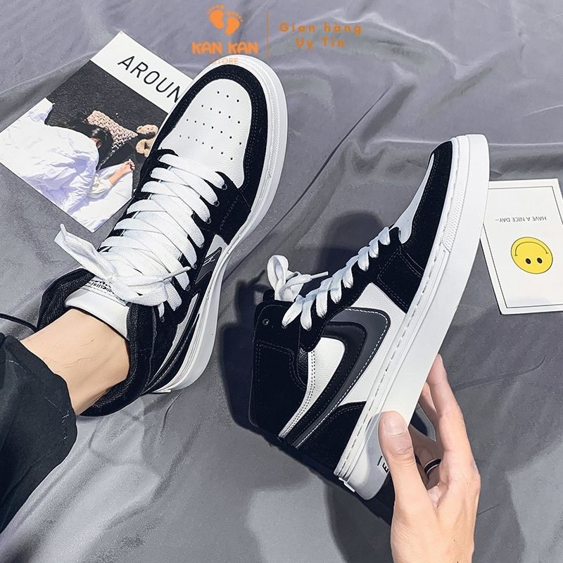 Giày Sneaker Thể Thao Nam KA055 Giầy Thể Thao Thời Trang Cổ Cao Đế Êm Thoáng Chân KanKanStore