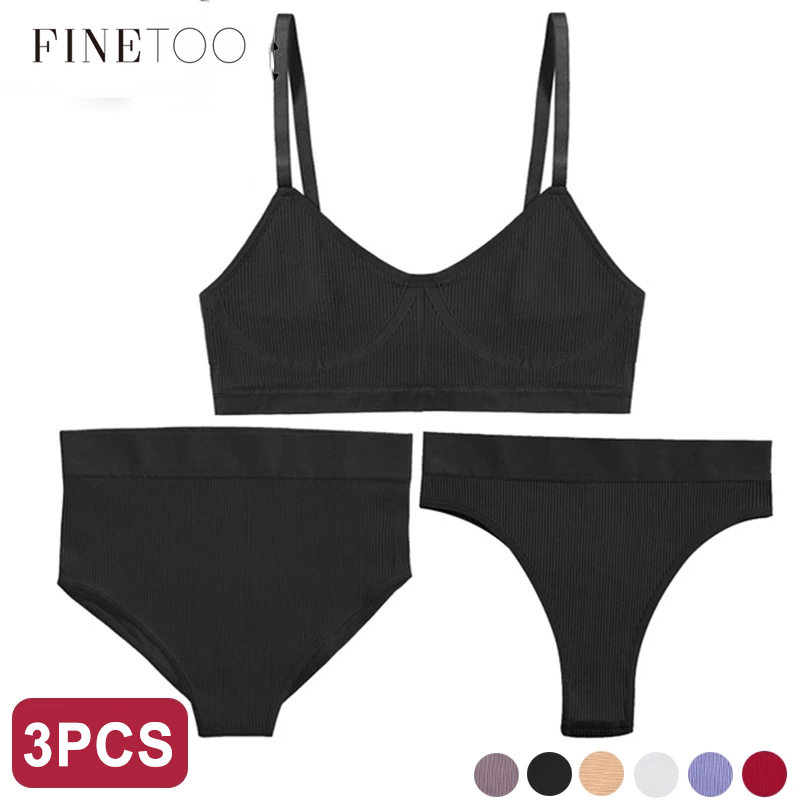 Set nội y FINETOO 3 món lưng cao quyến rũ cho phái nữ
