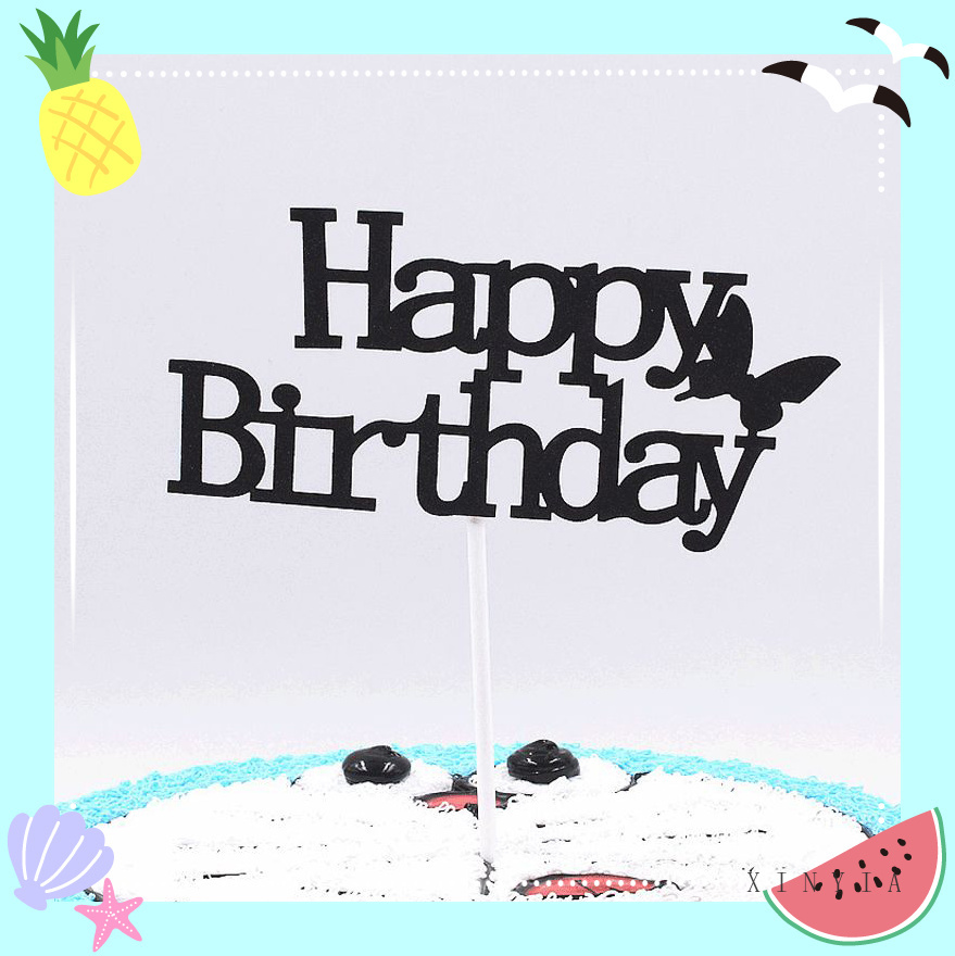 Chữ Ghim Trang Trí Bánh Kem Chữ Happy Birthday