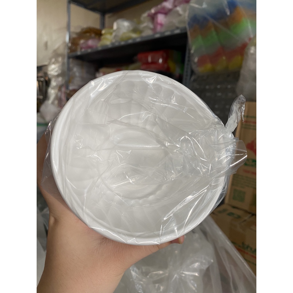 Chén nhựa 302 dùng 1 lần - combo 50 chén ăn cơm bằng nhựa