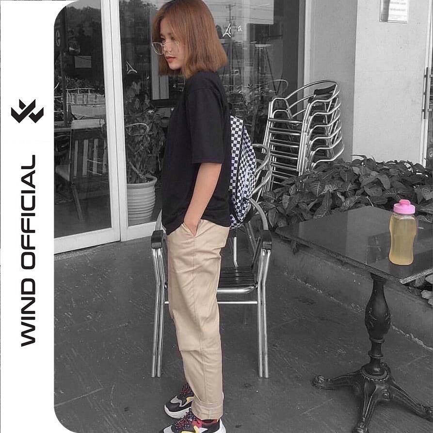Quần baggy kaki unisex Basic Tea ống suông nam nữ ulzzang WIND | BigBuy360 - bigbuy360.vn