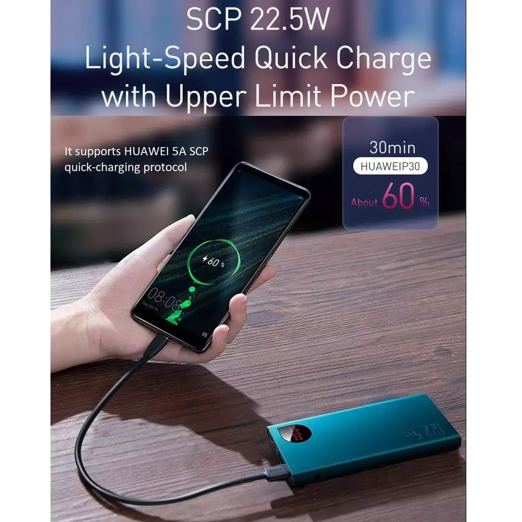 Pin sạc dự phòng Baseus 20000mAh Adaman Metal Digital Display Quick Charge 22.5W