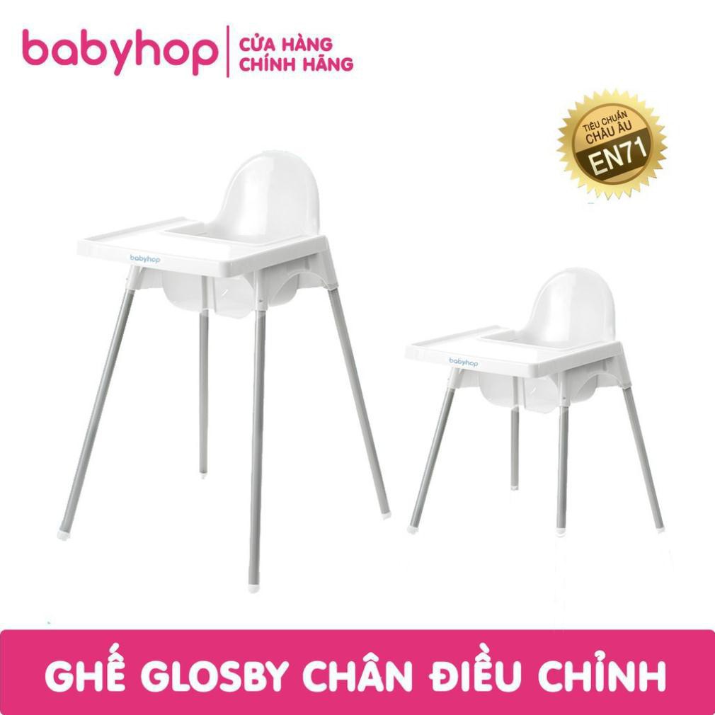 Cato123 Hoala Ghế ăn dặm cho bé trai bé gái Glosby Babyhop kèm mặt bàn, ăn dặm kiểu nhật và BLW, 2 chế độ chân