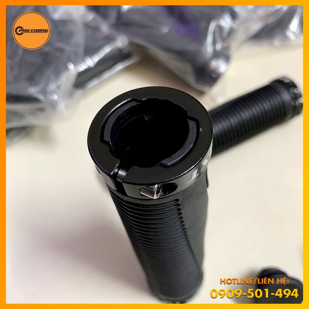 Tay Nắm Xe Đạp Leo Núi 2 Khóa Chất Liệu Nhôm - Giảm Sốc &amp; Chống Trượt Hiệu Quả