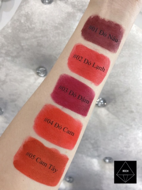 Son sáp lì RICH chính hãng màu đỏ lạnh siu xinh | BigBuy360 - bigbuy360.vn